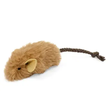 Kit Brinquedo para Gatos Ratinho 3 Unidades Flicks ratinho de pelucia marrom